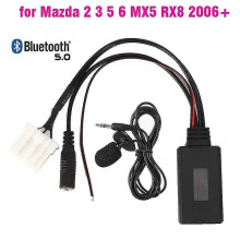 Auton bluetooth AUX-sovitin Langaton radiostereomikrofoni Mazdalle 2 3 5 6 MX5 RX8 CX7 2006 2007+