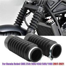 2 pezzi di parapolvere in gomma per ammortizzatore forcella anteriore moto per Honda Rebel CMX 250/300/450/500/1100
