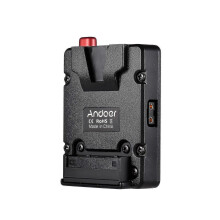 Andoer Mini Nano V-lock Montage Batterij Voedingsplaat Batterijgesp Met U-vormige Hanger Compatibel-d