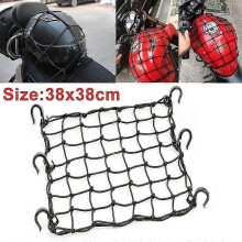 38x38cm Motorrad Cargo Net Einstellbare Gepäck Net mit 6 stücke Haken Motorrad Zubehör