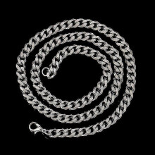 Koko 4-6 mm miesten kaulakoru ruostumattomasta teräksestä kuubalainen linkkiketju hip hop koru lahja