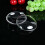 Adornos navideños iridiscentes transparentes de círculo plano, rellenables, 5 unidades 1