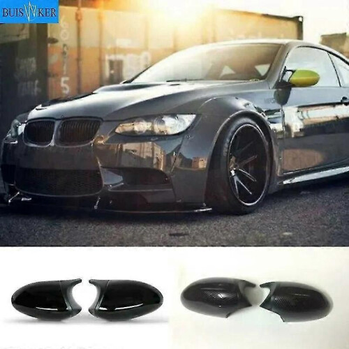 For BMW 1 3 Series E81 E82 E87 E88 E90 E91 E92 E93 Car Side Wing Mirror Cover Rear-View Caps Black high 1
