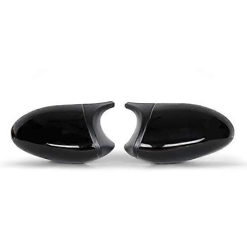 For BMW 1 3 Series E81 E82 E87 E88 E90 E91 E92 E93 Car Side Wing Mirror Cover Rear-View Caps Black high