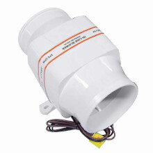 Ventilador de 24 V CC de barril recto para ventilación de baterías de yates y caravanas, de 4 pulgadas,