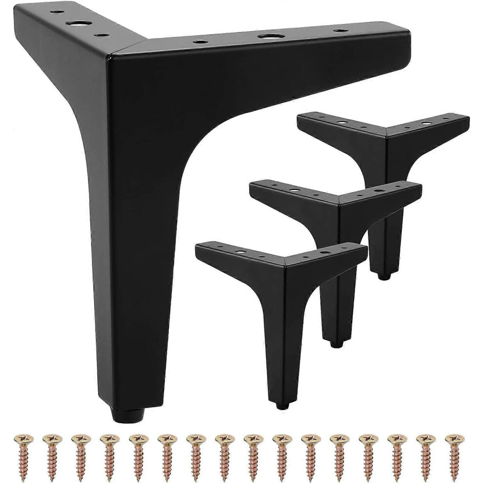 Verstelbare kastpoten 4-pack meubelpoten, 15 cm metalen bank- en tafelpoten, kastpoten met schroeven