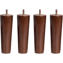 Houten meubelpoten, 4 stuks, massief houten meubelpoten, spindel M10-draad, houten meubelpoten, onderdelen