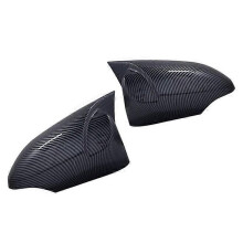 Coque de rétroviseur en fibre de carbone brillante, compatible avec Toyota Chr