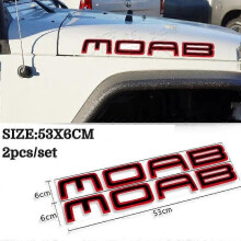 2pcs Car Body Front Rear Hood Bonnet Sticker for Jeep Logo Rubicon Wranngler MOAB SAHARA Grand Cherokee