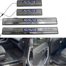 Koskee vuoden 2020 uutta Rav4 Rongfang -kynnystankoa, uutta muokattua kylmävalon tervetulopoljinta valolla