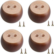 Patas de madera para muebles, 4 patas de soporte de madera maciza, patas de madera europeas, reemplazo