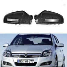 Gilt für Opel Vauxhall Astra H Rückspiegelabdeckung Carbonfaser-Muster Rückspiegelschale