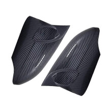 Adatto per specchietto retrovisore Toyota Auris 13-18 con motivo in fibra di carbonio e corno.