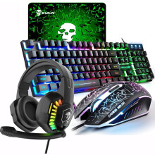 LexonElec Rainbow 4-in-1 Gaming Keyboard and Mouse Set