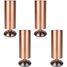 4er-Set Möbelzubehörbeine, DIY-Ersatz-Tischfüße aus Metall, verstellbare runde Sofa-Couchbeine