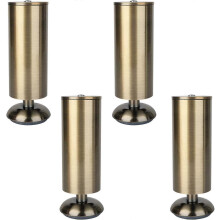 4er-Set Möbelzubehörbeine, DIY-Ersatz-Tischfüße aus Metall, verstellbare runde Sofa-Couchbeine