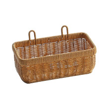 Cesta de almacenamiento para colgar en la pared, cesta decorativa, cesta de almacenamiento de cocina