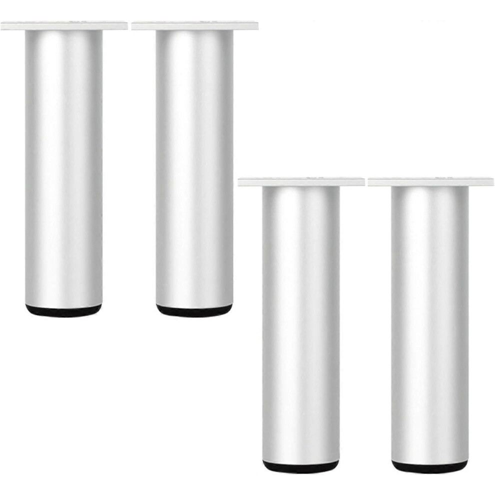Set van 4 metalen meubelpoten, verstelbare bankpoot, badkamerkastpoot, salontafelpoten, bedpoten, rond