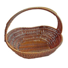 Cesta de ratán tejida a mano Mifuny para guardar flores, cesta portátil para picnic, cesta para recoger