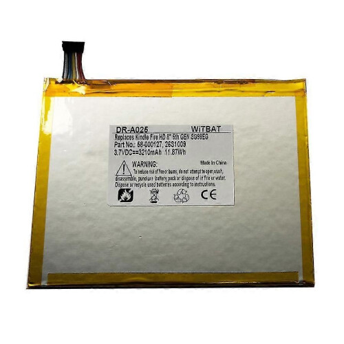 Batteria per Kindle Fire HD 8 Sg98eg Tablet Pc 26s1009