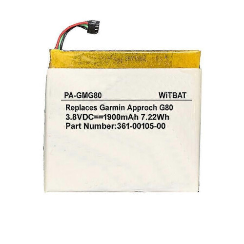 Batterie compatible avec le GPS Garmin Edge 1030 (référence 361-00105-00)