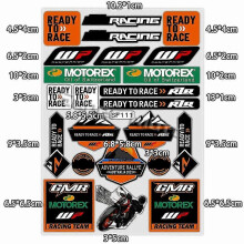 Autocollants réfléchissants pour moto, carénage, casque, accessoires pour KTM 250/390 Duke