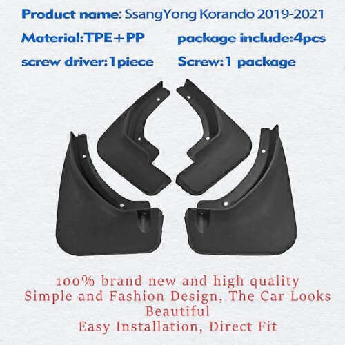 Paraspruzzi eccellente per Ssang Yong Korando Parafango Parafango Paraspruzzi Accessori per auto Auto 1