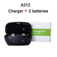 Wiederaufladbare A312 Batterie für Hörgerätebatterien 312 312a A312 Pr41 Ladegerät-Kit für Hörgeräte
