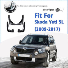 Uitstekende spatborden voor Skoda Yeti 5L 2009-2017 voor en achter 4 stuks spatlappen spatborden auto-accessoires