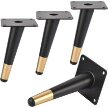 Verstellbare Schrankbeine, 10,2 cm große Möbelbeine aus Metall, 4 Stück, robuste Tischbeine aus Metall