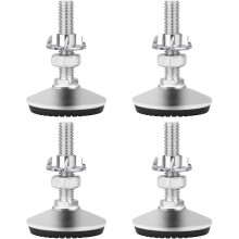 Verstellbare Schrankbeine, Nivellierfüße, 4er-Pack M8 x 30 mm, verstellbare Möbelbeine aus Metall, Hochleistungsgewinde