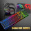 Gaming Keyboard Mouse and Headset Set LED Rainbow For PC MAC PS4 Xbox 7