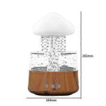 Humidificador Rain Cloud de 450 ml, difusor de aceites esenciales con diodo emisor de luz de 7 colores