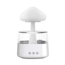 Humidificador de nube de lluvia, difusor de aceites esenciales de 450 ml con luces LED de 7 colores