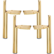 Verstelbare kastpoten 5 inch / 13 cm metalen meubelpoten, verpakking van 4 Mid Century Modern zijmontage