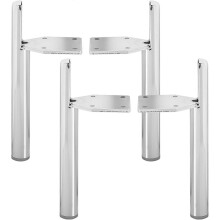 Verstelbare kastpoten 5 inch / 13 cm metalen meubelpoten, verpakking van 4 Mid Century Modern zijmontage