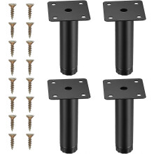 Verstellbare Schrankbeine, 4 Stück Möbelbeine, 10 cm verstellbare Möbelstützfüße, Metallsofa-Ersatz
