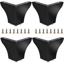 Verstelbare kastpoten 4 stuks 10 cm, zwarte meubelpoten, moderne bankpoten, kledingkastpoten, moderne