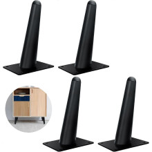 Verstelbare kastpoten Gouden meubelpoten 20 cm, set van 4 metalen tafelpoten Modern schuin Mid Century