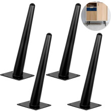 Verstelbare kastpoten Gouden meubelpoten 20 cm, set van 4 metalen tafelpoten Modern schuin Mid Century