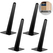 Verstelbare kastpoten Gouden meubelpoten 20 cm, set van 4 metalen tafelpoten Modern schuin Mid Century