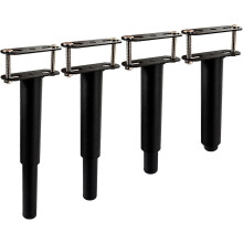 Verstelbare kastpoten 7-13 inch Verstelbare metalen meubelpoten, verpakking van 4 T-vormige roestvrijstalen