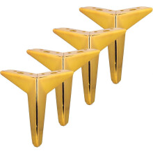 Verstelbare kastpoten 6 inch / 15 cm metalen meubelpoten, set van 4 robuuste moderne diamantdriehoek
