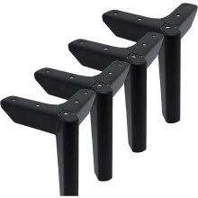 Verstelbare kastpoten 6 inch / 15 cm metalen meubelpoten, set van 4 robuuste moderne diamantdriehoek