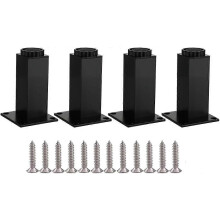 Verstelbare kastpoten, 4 stuks meubelpoten, 7,9"/20 cm aluminiumlegering, verstelbare hoogte 0-5 mm