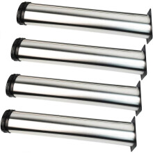 Verstelbare kastpoten 4-pack 450 mm verstelbare meubelpoten RVS DIY salontafelpoten