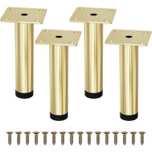 Verstelbare kastpoten, poten voor meubels, set van 4, moderne metalen kastpoten, 15 cm verstelbaar
