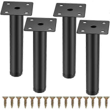 Verstelbare kastpoten, poten voor meubels, set van 4, moderne metalen kastpoten, 15 cm verstelbaar