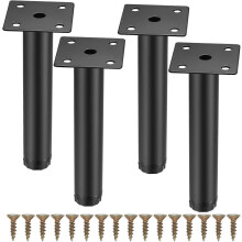 Verstellbare Schrankbeine, 4 Stück, Möbelbeine, Schrankbeine aus Metall, 15 cm verstellbare Möbel