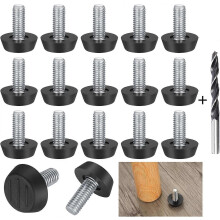 Verstellbare Schrankbeine, 22 Stück, Möbel-Nivellierfüße, verstellbarer Tischfuß, M8 x 23 x 27 mm, zum